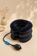 CHOSAE Inflatable Neck Support - blue, studio view